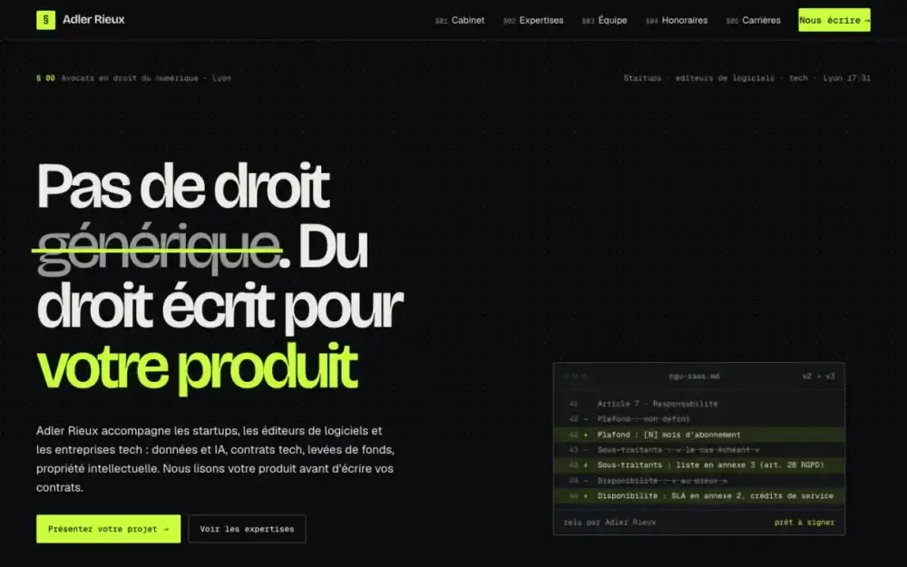 Aperçu du modèle de site Berlin