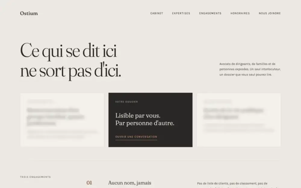 Aperçu du modèle de site Confidentialité